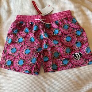 Baseball Lifestyle 101 Donut Youth Swim Trunks